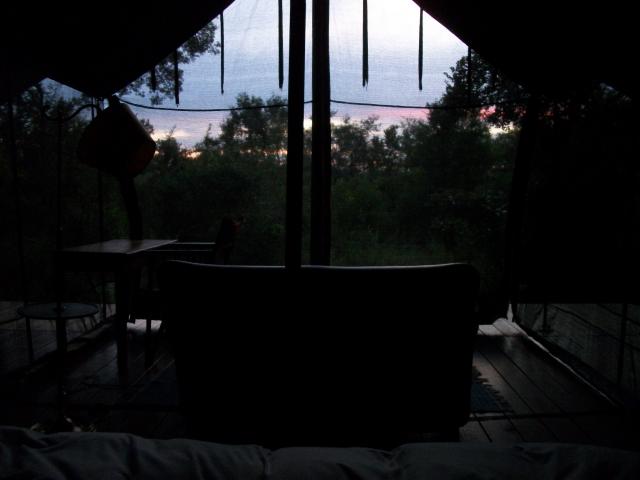 Waking up in the Mayeleti at Honeyguide Mantobeni Tented Camp