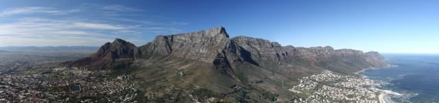 Panorama of Table Mountain in Cape Town