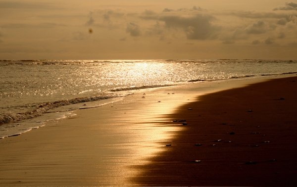 Sunset along Gabon's beaches