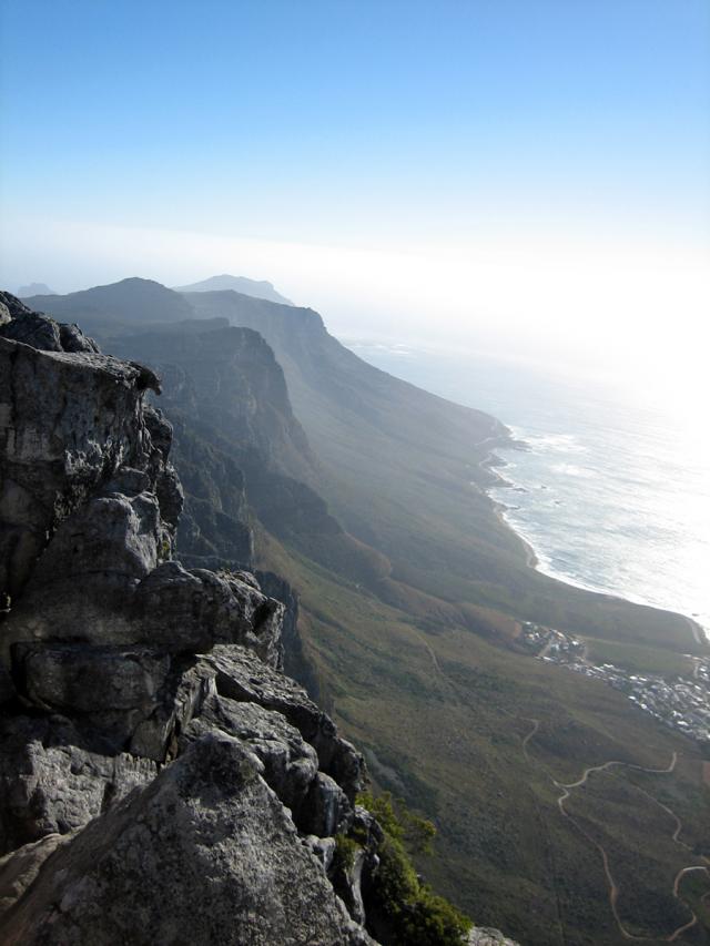 The Cape coastline as seen from the top of Table Mountain.