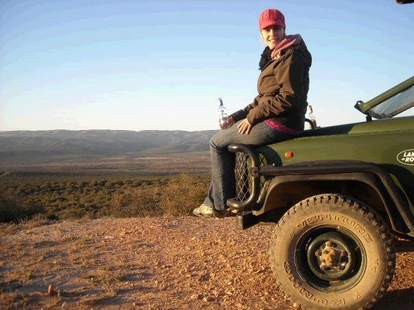Enjoying a well-earned sundowner in Addo Elephant National Park