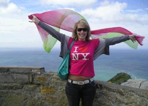 Enjoying the spectacular view from Cape Point.