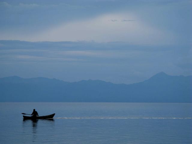 The calm waters of Lake Malawi