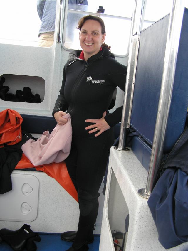 Me trying to look brave before taking the plunge.